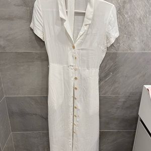 Aritzia Wilfred shirt dress in white size xs